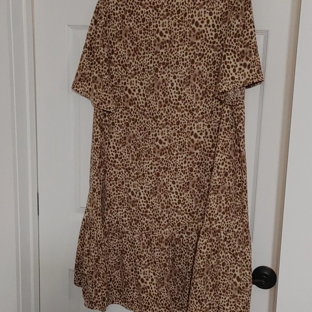 A New Day Leopard Print Dress 2xl Plus Size - Picture 7 of 7